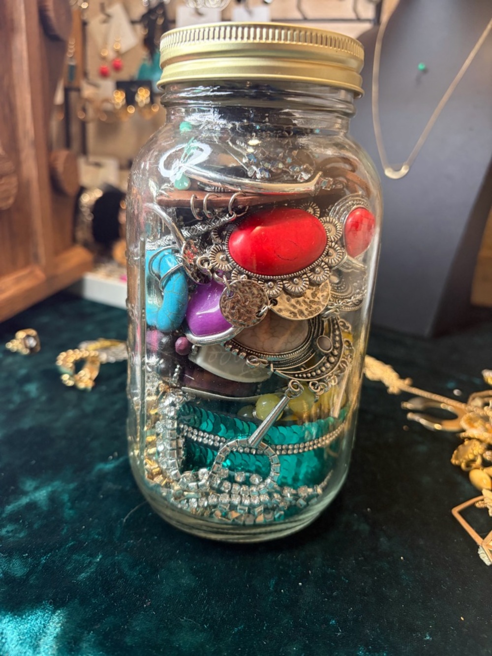 Mystery jar of brand new statement jewelry